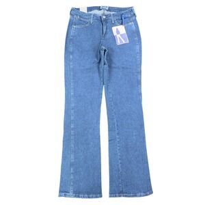 Wrangler Y2K Cowboy Cut Jeans Womens 7/8 x 34 Blue Denim Bootcut NWT
